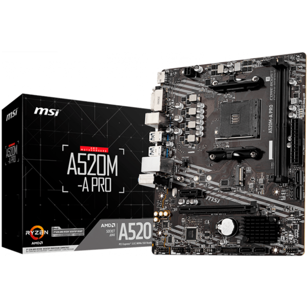 Msi Дънна платка настолна (A520M-A_PRO)
