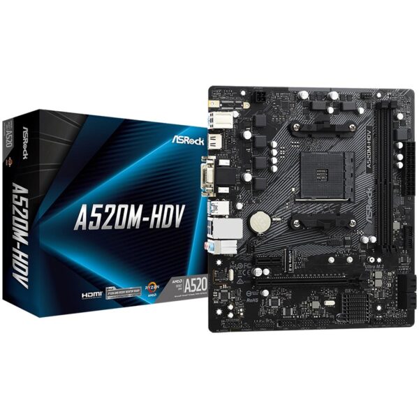 Asrock Дънна платка настолна (A520M-HDV)