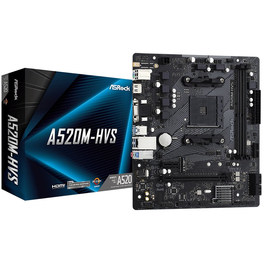 Asrock Дънна платка настолна (A520M-HVS)