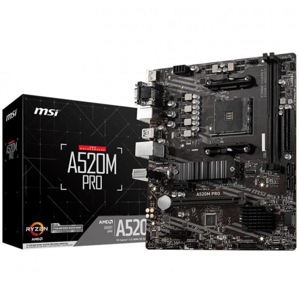 Msi Дънна платка настолна (A520M_PRO)