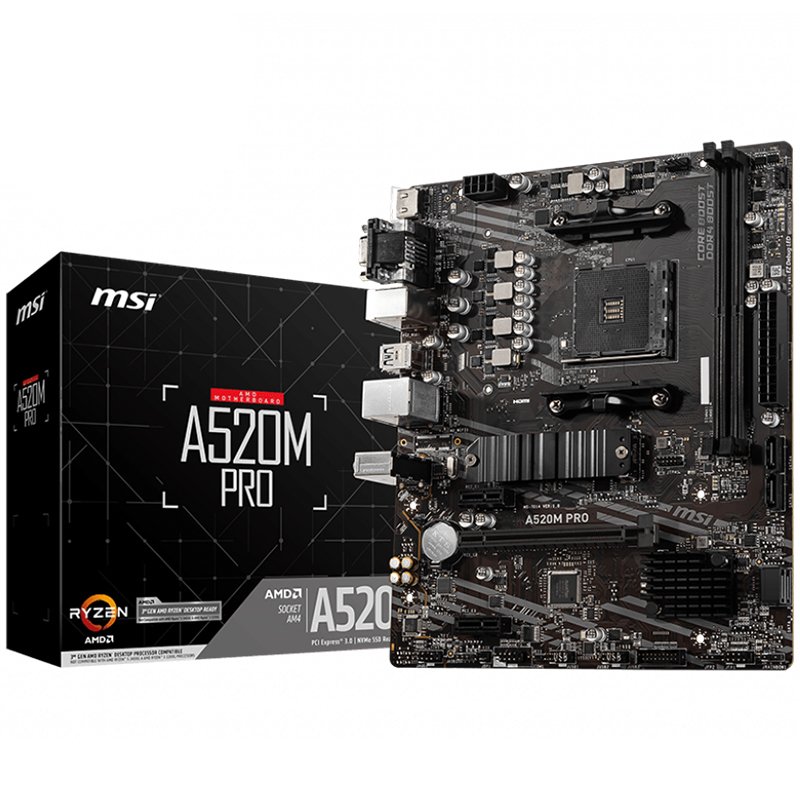 Msi Дънна платка настолна (A520M_PRO)