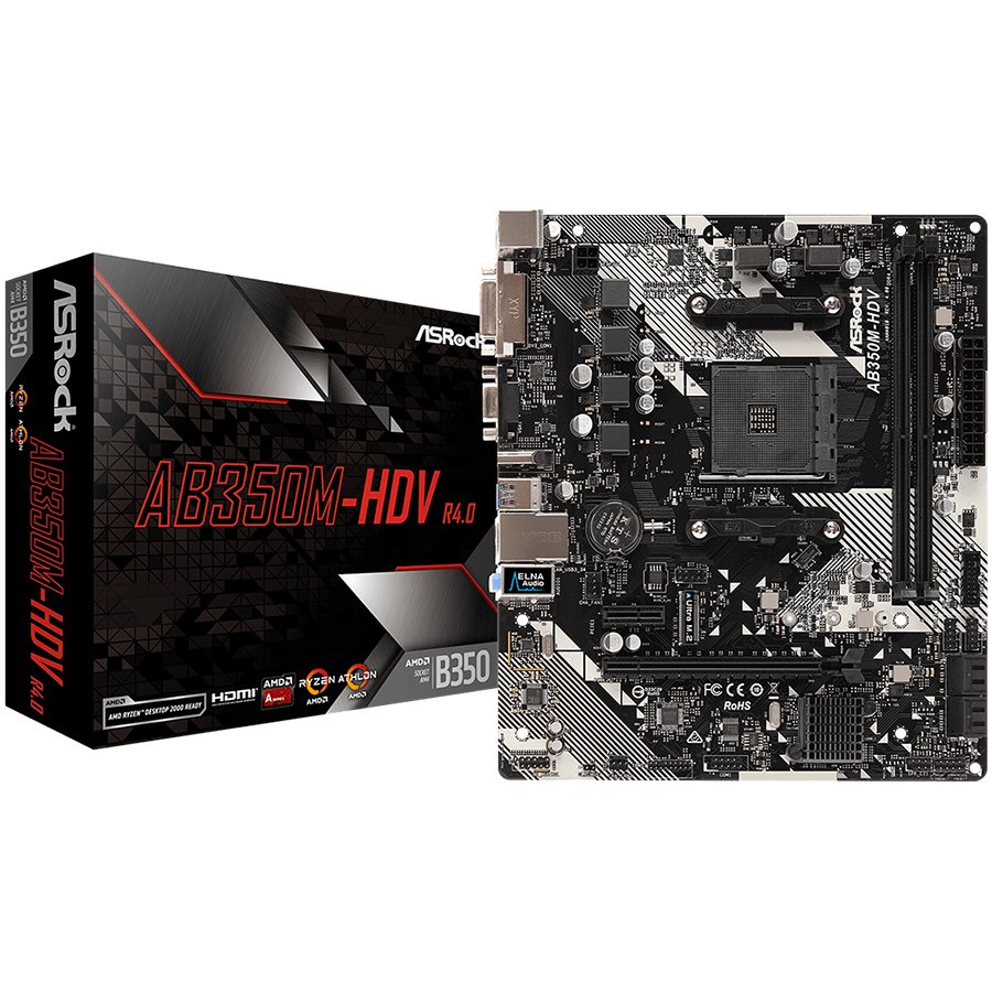 Asrock Дънна платка настолна (AB350M-HDV_R4.0)