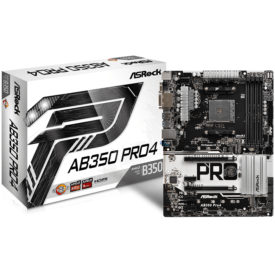 Asrock Дънна платка настолна (AB350_PRO4)