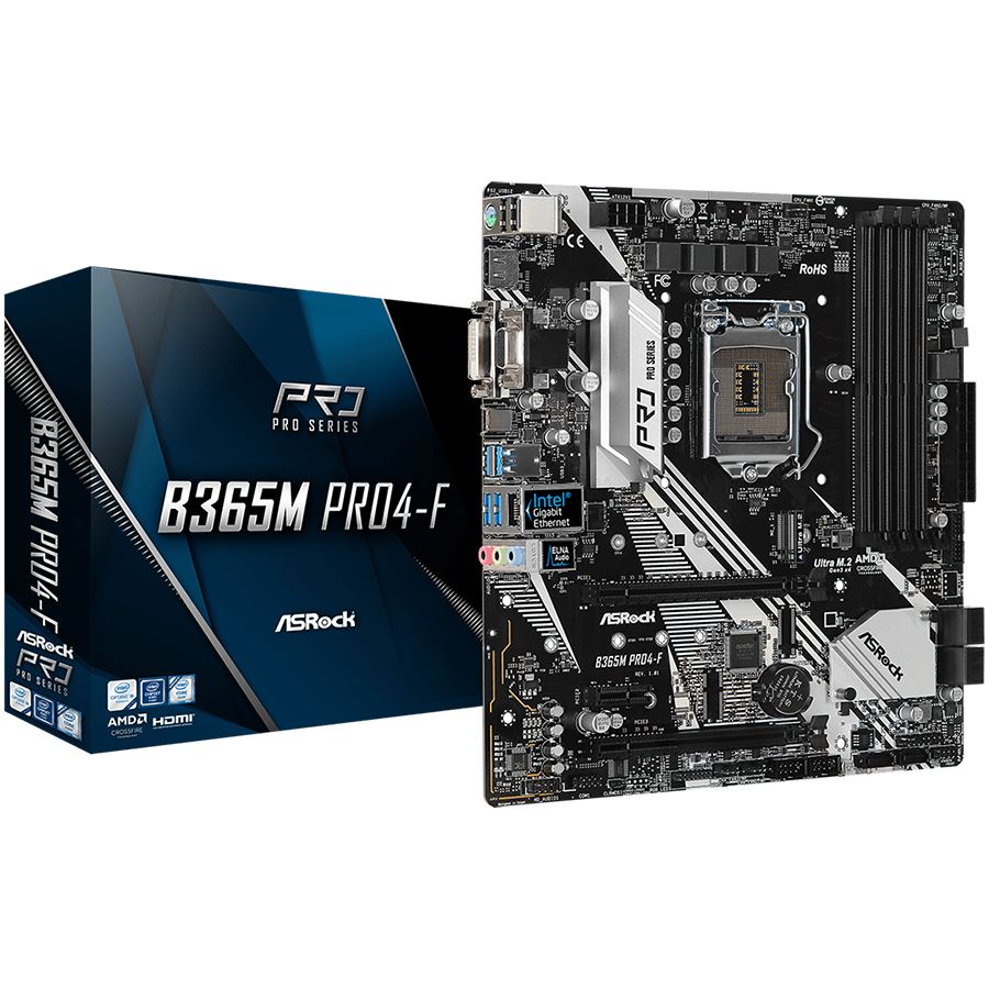 Asrock Дънна платка настолна (B365M_PRO4-F)