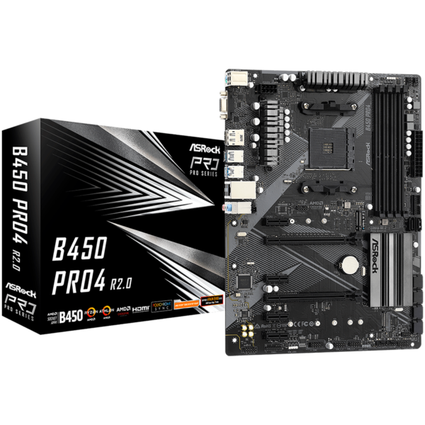 Asrock Дънна платка настолна (B450 PRO4 R2.0)
