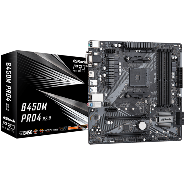 Asrock Дънна платка настолна (B450M PRO4 R2.0)