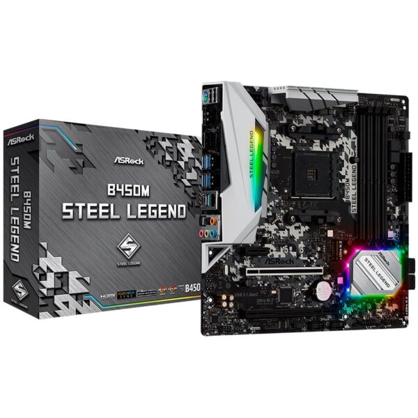 Asrock Дънна платка настолна (B450M_STEEL_LEGEND)