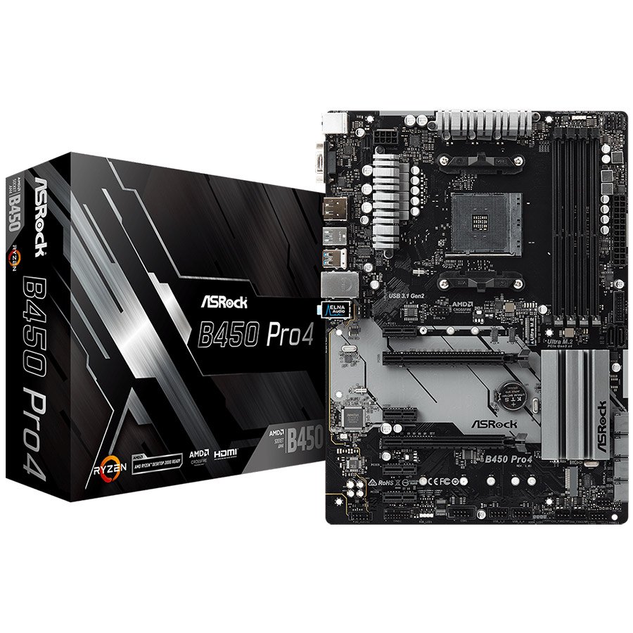 Asrock Дънна платка настолна (B450_PRO4)