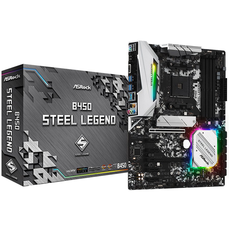 Asrock Дънна платка настолна (B450_STEEL_LEGEND)