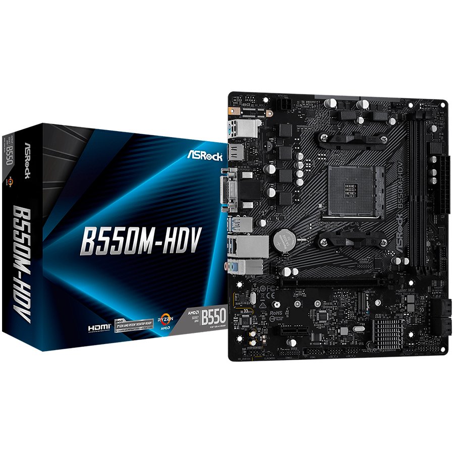 Asrock Дънна платка настолна (B550M-HDV)