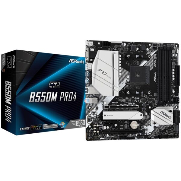 Asrock Дънна платка настолна (B550M PRO4)