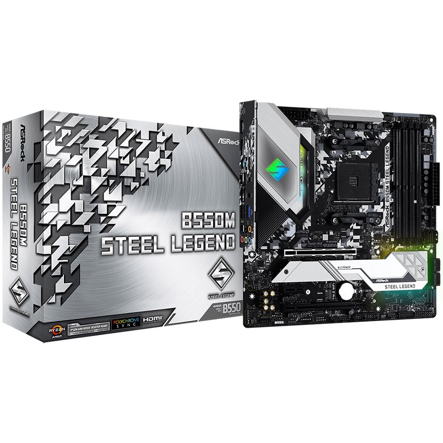 Asrock Дънна платка настолна (B550M_STEEL_LEGEND)