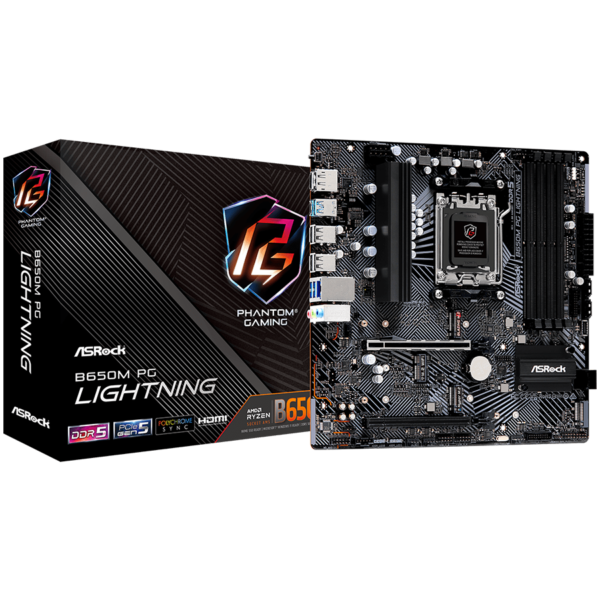 Asrock Дънна платка настолна (B650M PG LIGHTNING)