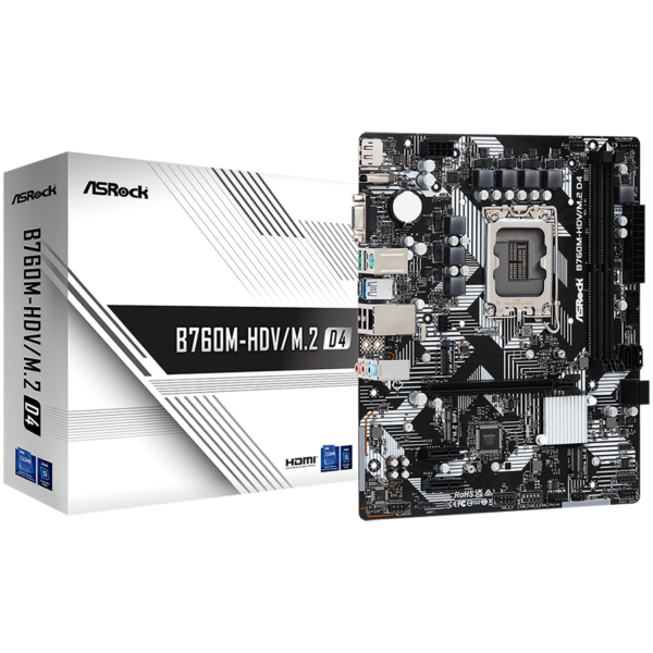 Asrock Дънна платка настолна (B760M-HDV/M.2 D4)