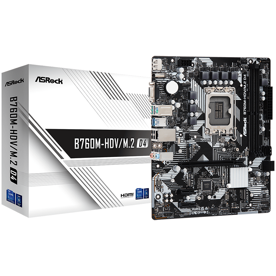 Asrock Дънна платка настолна (B760M-HDV/M.2 D4)