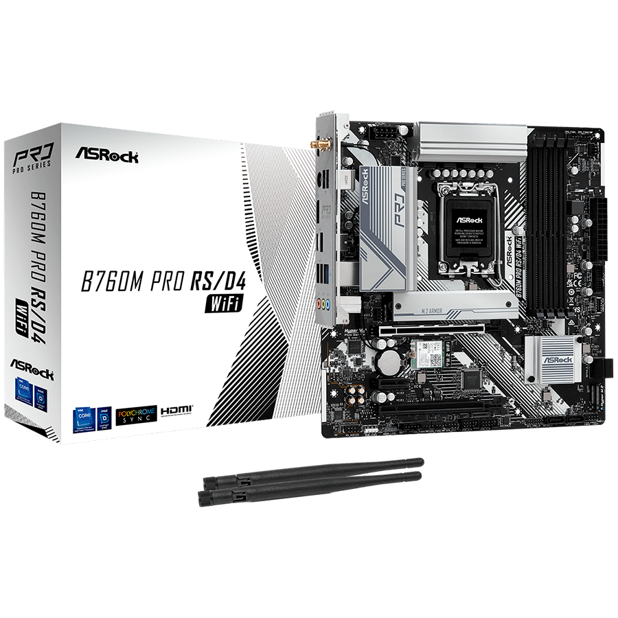 Asrock Дънна платка настолна (B760M PRO RS/D4 WIFI)