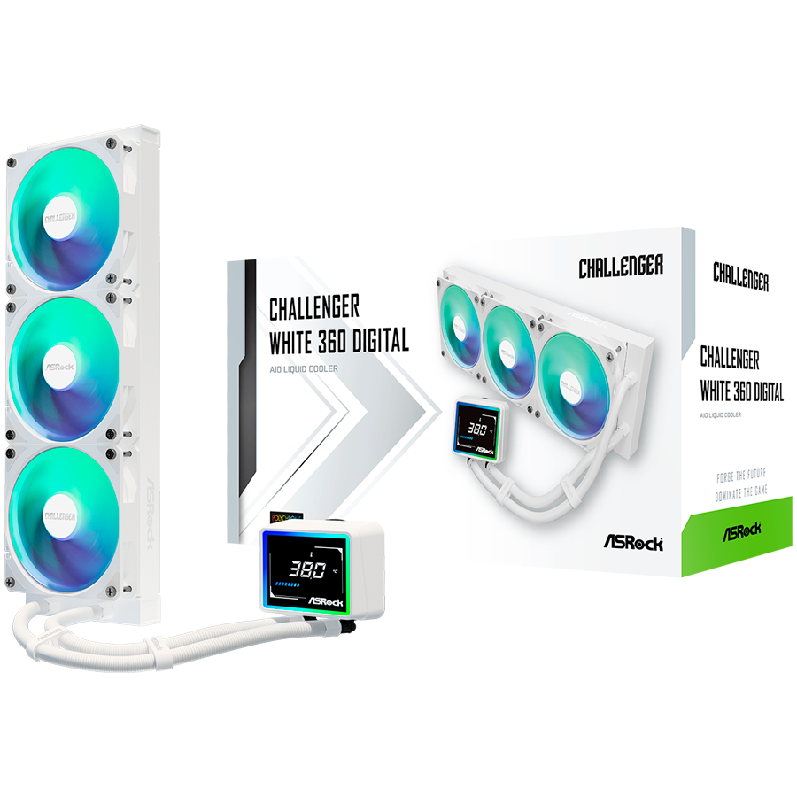Asrock Охладител (CHALLENGER WHITE 360 DIGITAL)