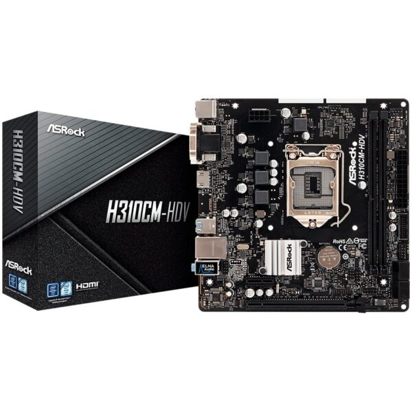 Asrock Дънна платка настолна (H310CM-HDV)