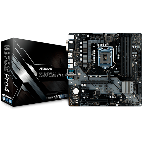 Asrock Дънна платка настолна (H370M_PRO4)