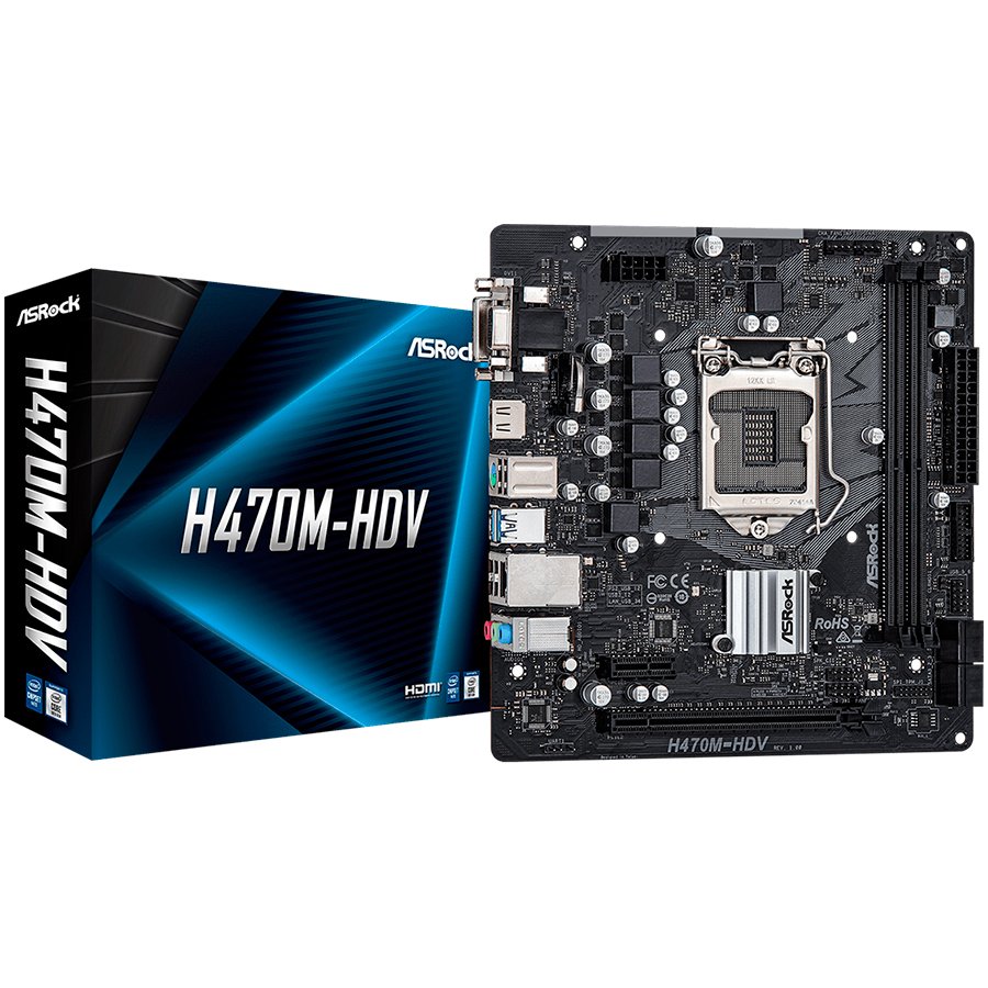 Asrock Дънна платка настолна (H470M-HDV)