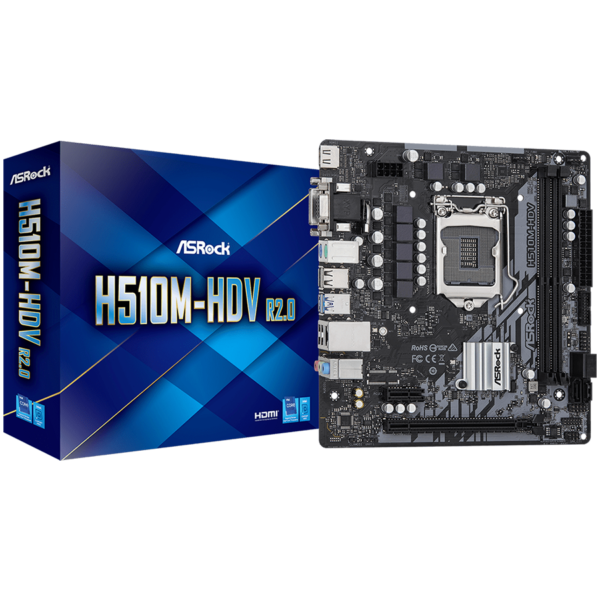 Asrock Дънна платка настолна (H510M-HDV R2.0)