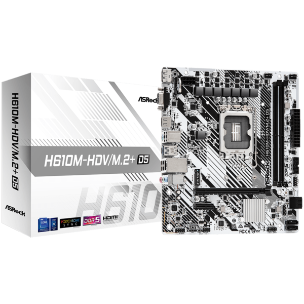 Asrock Дънна платка настолна (H610M-HDV/M.2PLUSD5)
