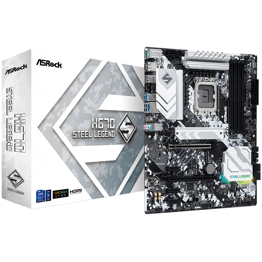 Asrock Дънна платка настолна (H670 STEEL LEGEND)