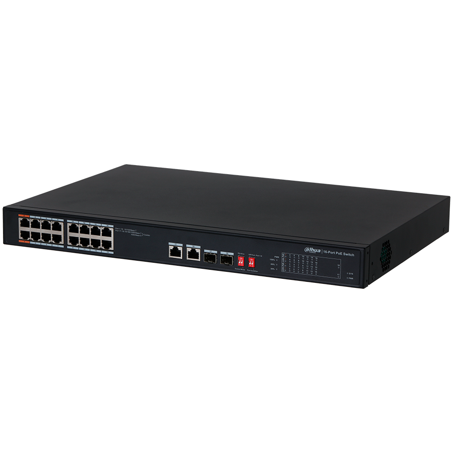 Dahua Electronic Мрежов Комутатор (PFS3218-16ET-135)