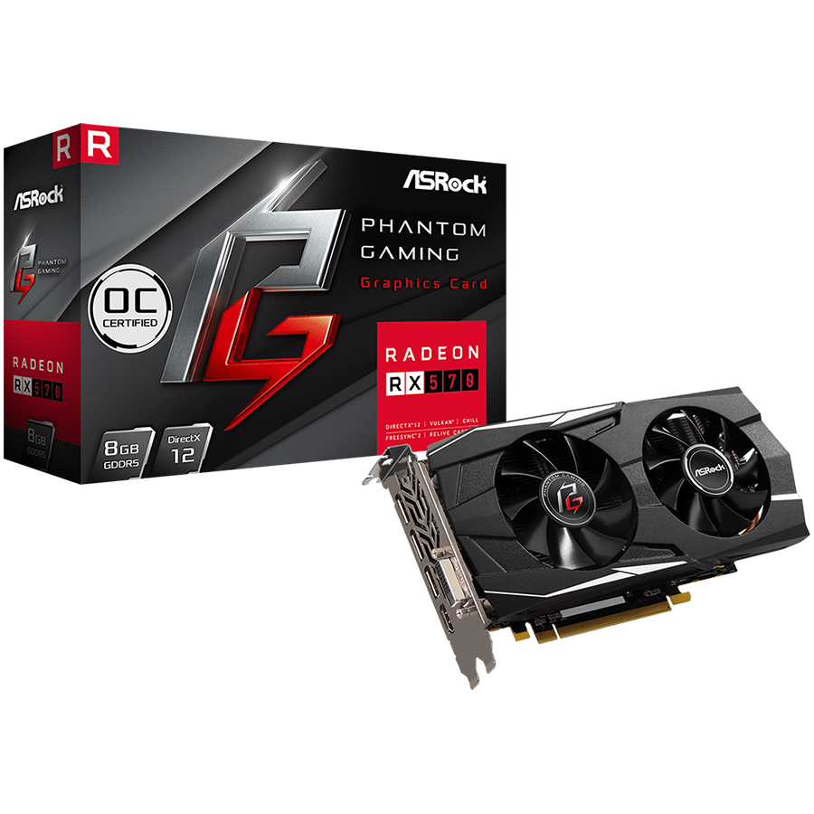 Asrock Видео Карта (PG_D_RADEON_RX570_8G_OC)