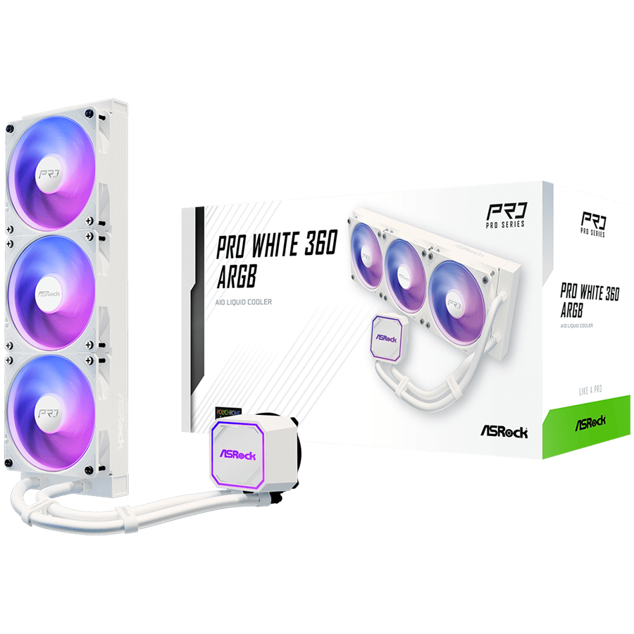 Asrock Охладител (PRO WHITE 360 ARGB)