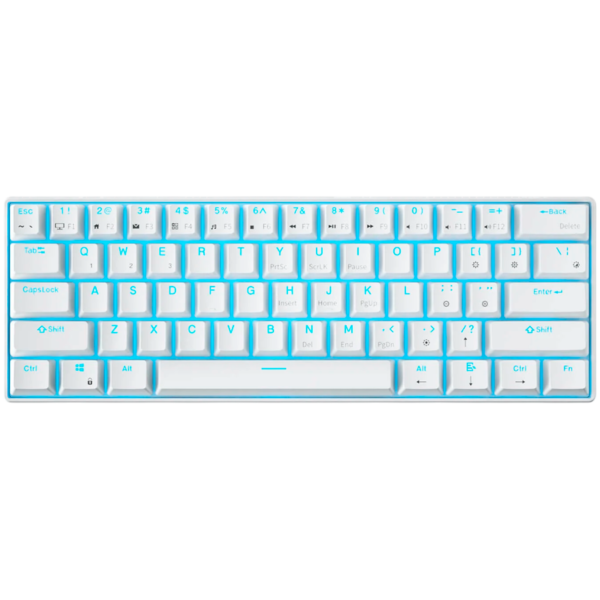 Royal Kludge Гейминг клавиатура (RK-61-WH-REDSW-US)