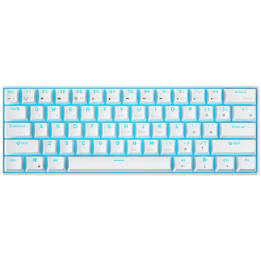 Royal Kludge Гейминг клавиатура (RK-61-WH-REDSW-US)