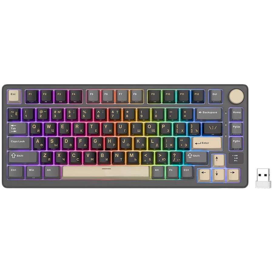 Royal Kludge Гейминг клавиатура (RK-M75-PHNTM-KSLVSW-US)